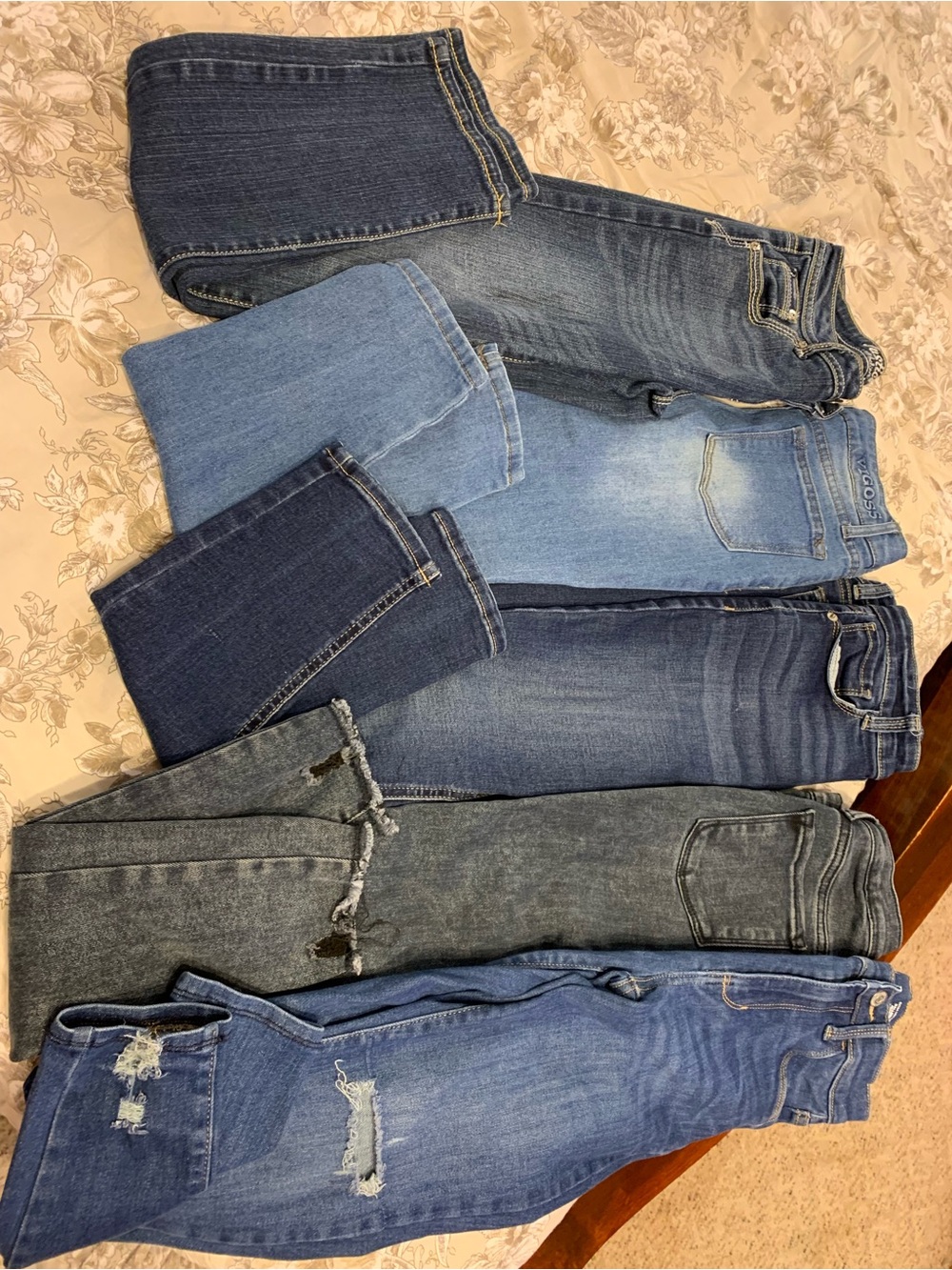 Girl’s size 12 5 PAIR JEAN BUNDLE EUC